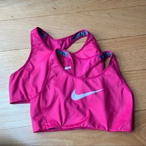 Set of 2 Nike Sports Bras size Medium